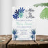 Personalized Navy Blue Bold Bridal Shower Invitation